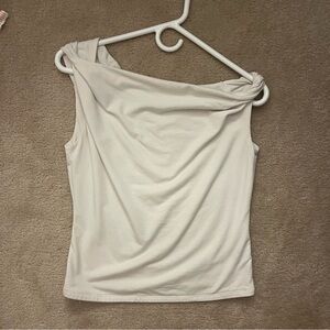 Open Edit twist one shoulder top